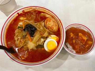 北極野菜油少なめ麺半分野菜大盛り