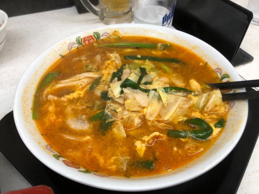 激辛辛たまラーメン （注文時に激辛にしてくださいと伝えた）