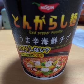 日清とんがらし麺 うま辛海鮮チゲ 4  大辛