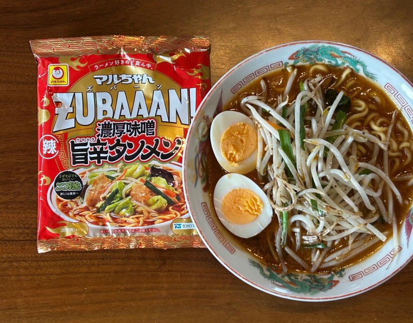 東洋水産のマルちゃんZUBAAAN! 濃厚味噌 旨辛タンメンを辛味亭さんが