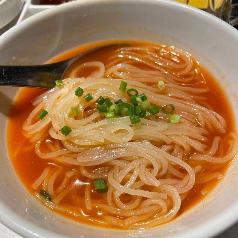 赤い冷麺(赤唐辛子)