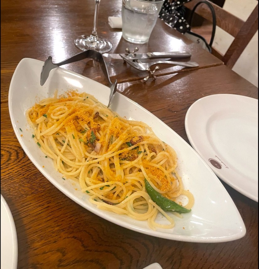 からすみのペペロンチーノ