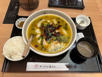 高菜漬物と白身魚の煮込み(大辣)