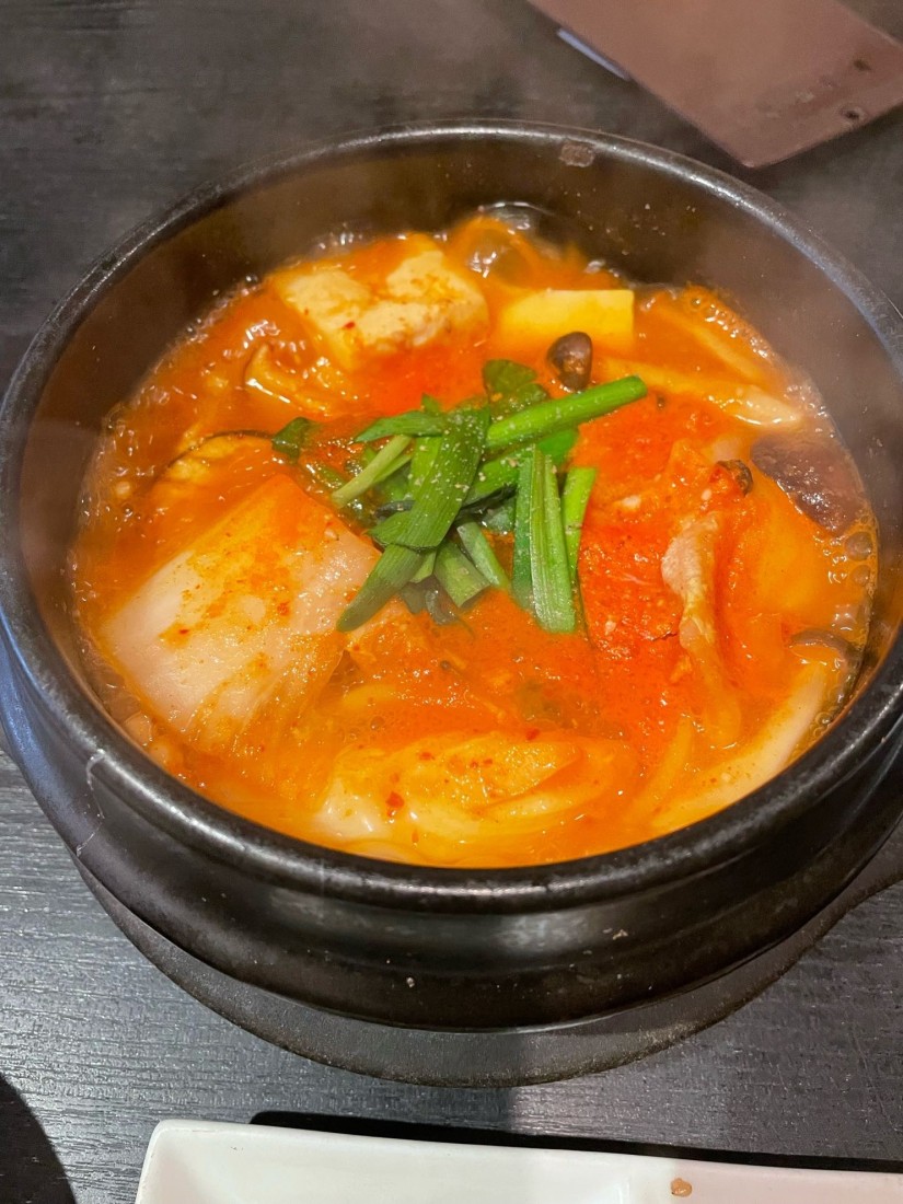 キムチチゲ定食 1辛
