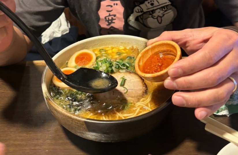 味噌ラーメン 地獄の閻魔さん(150円)