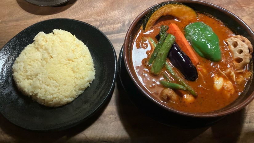 スープカレーチキン デヴィフジン2倍