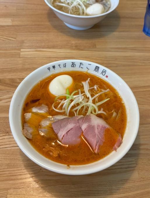 牛白湯そば(辛)