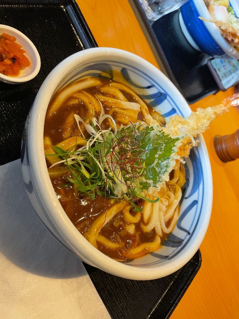 海老天カレーうどん 激辛 激辛