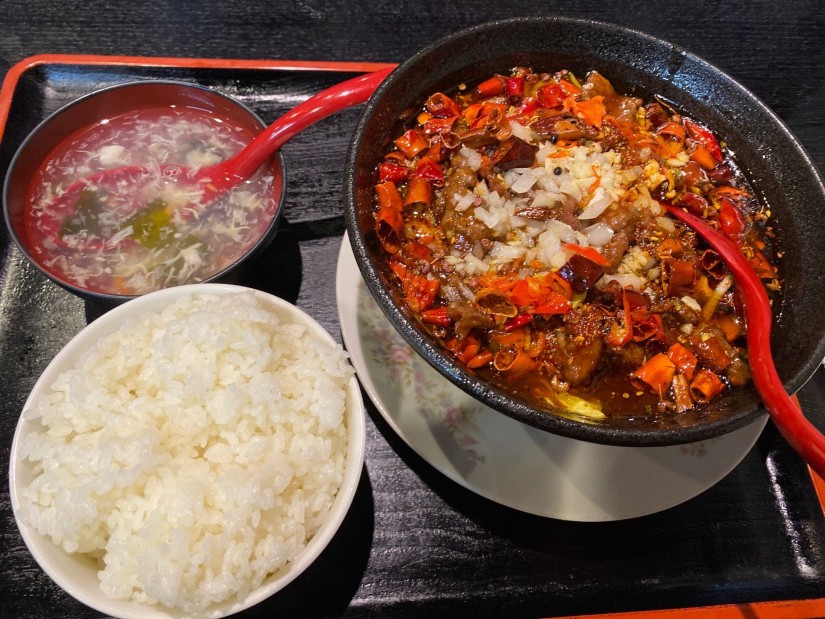 四川風牛肉の火鍋