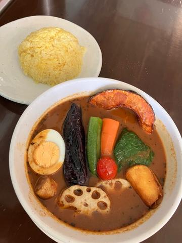 骨付きレッグチキンのスープカレー 超激辛