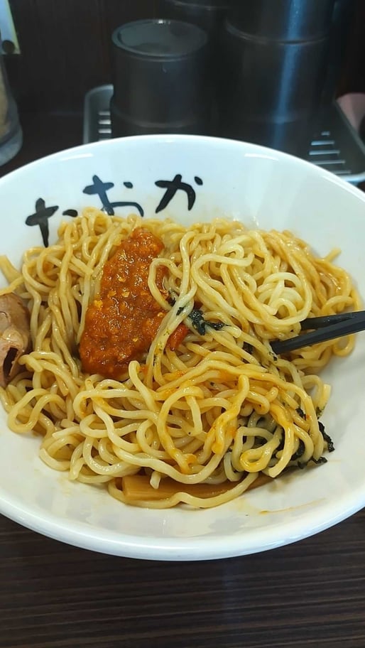 油そば 辛魂3倍