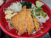 紅じゃこかつおろし蕎麦