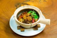 渾身の牛スジ辛味煮込み 3辛