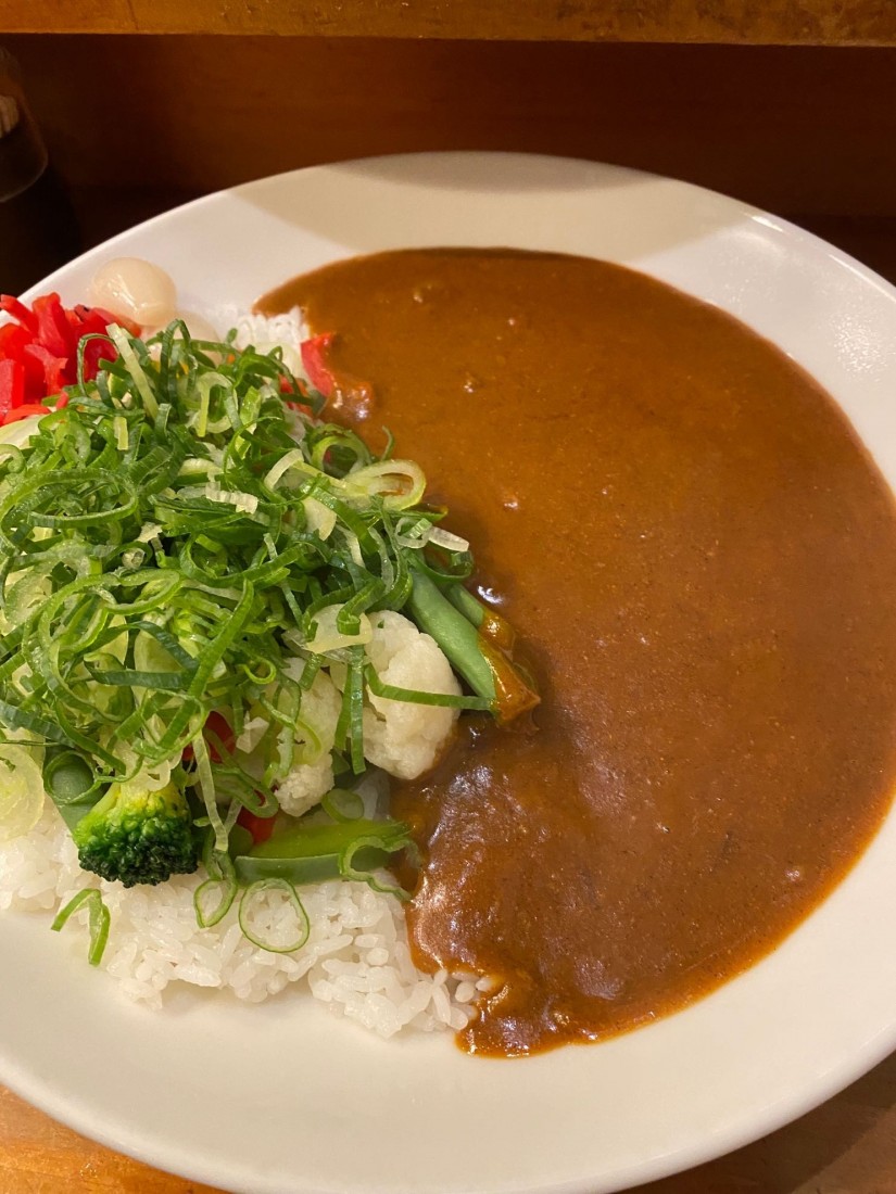 野菜カレー＋ネギトッピング 500倍