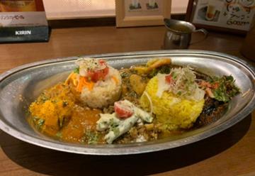 あいがけ3種 ヤムカレーs辛