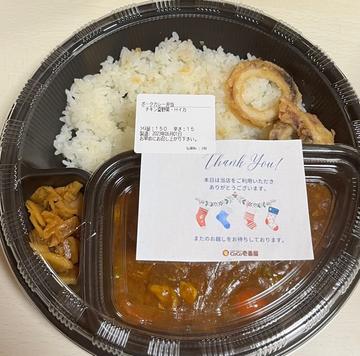 チキンと夏野菜カレーハーフイカトッピング 15辛