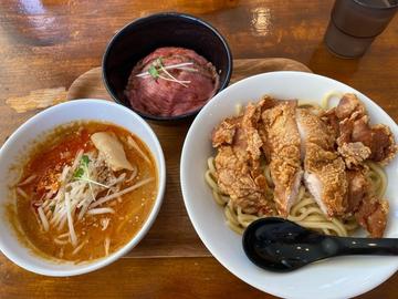 味噌唐揚げつけ麺 辛味2辛 痺れなし