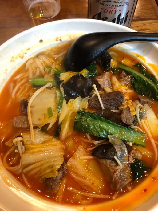 羊肉煮込みラーメン 激辛