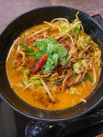 たっぷり野菜の激辛みそタンメン 激辛チャレンジメニュー