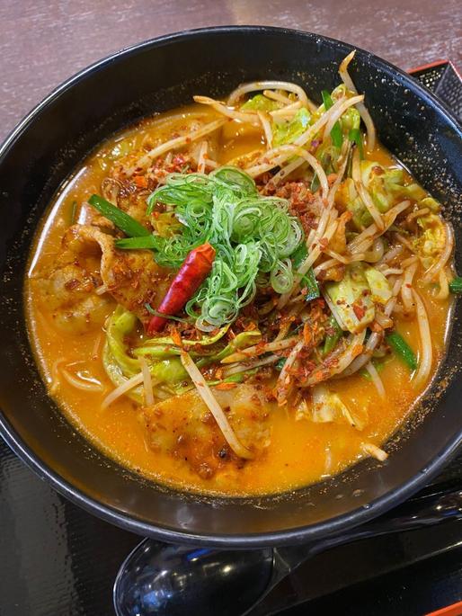 たっぷり野菜の激辛みそタンメン 激辛チャレンジメニュー