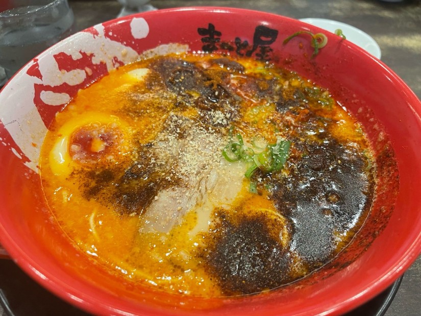 煮卵赤辛牛じゃんラーメン 5激
