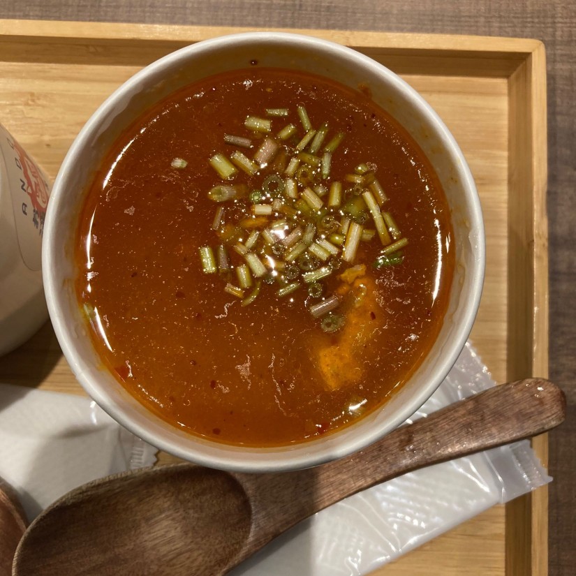 激辛あんかけ鶏出汁粥〜比内地鶏団子入り〜