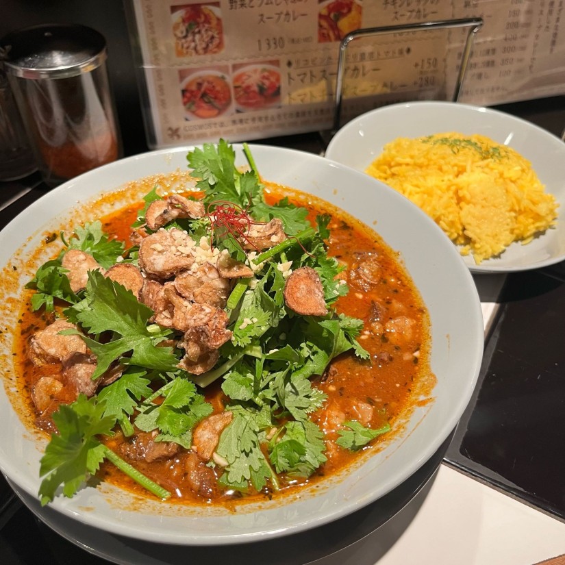 8種の野菜と牛すじのトマトスープカレー 10辛