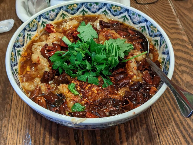 白身魚の四川煮込み