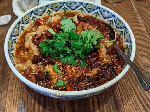 白身魚の四川煮込み