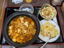 マーボー麺&半チャーハンセット