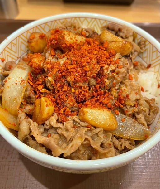 にんにくファイヤー牛丼