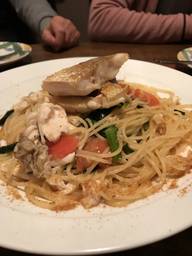 鯛とカラスミのプーリア風アーリオオーリオスパゲティ