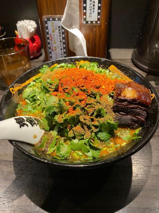 パクチー辛シビ味噌ラーメン シビ鬼増し辛鬼増し