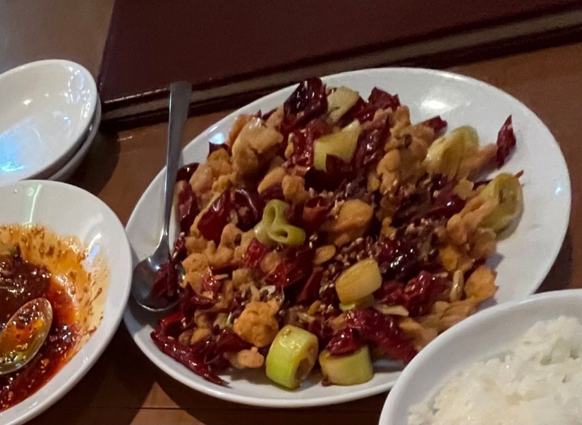 鶏肉の唐辛子の炒め