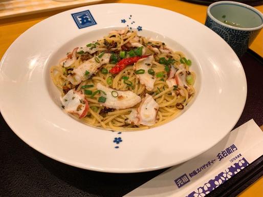 タコのペペロンチーノ