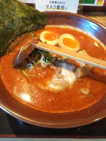 辛味噌ラーメン6辛味玉トッピング