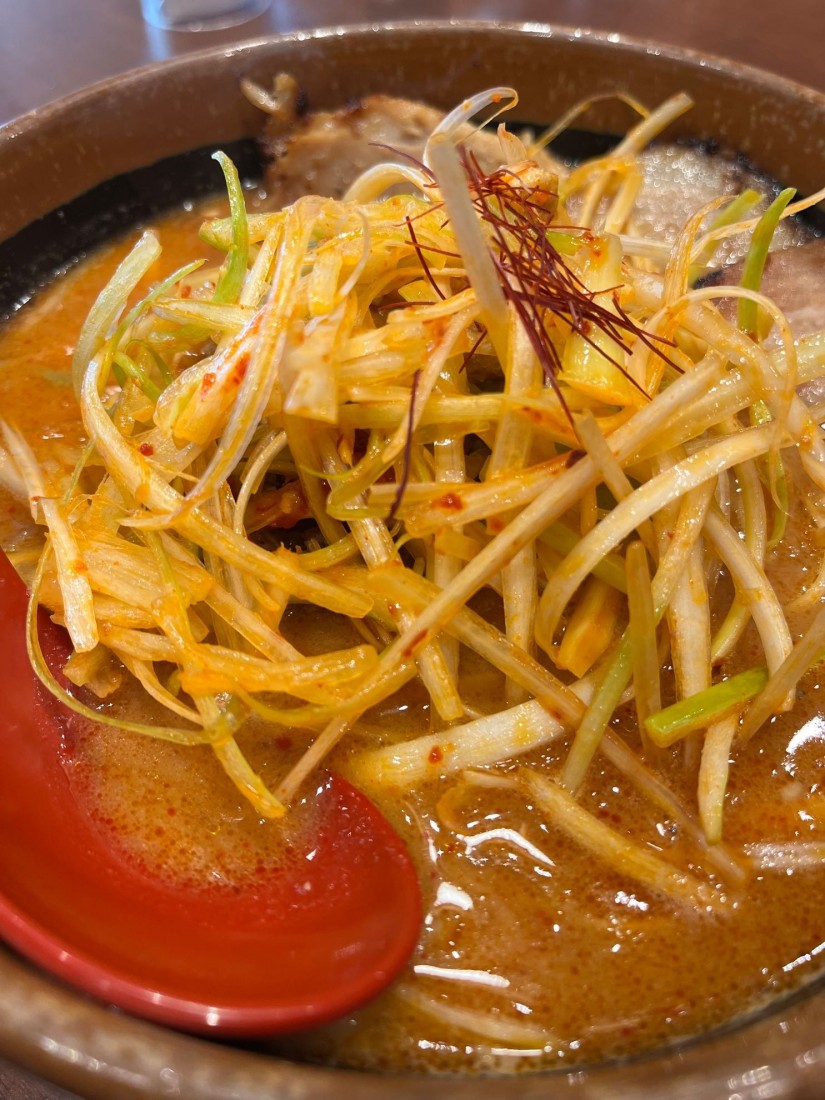 辛味噌肉ネギラーメン 味噌漬け炙りチャーシュー3枚トッピング 0.30KM