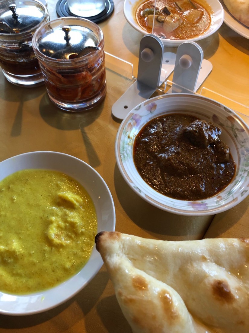 マトンカレー、ゴアシュリンプカレーセット