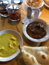 マトンカレー、ゴアシュリンプカレーセット