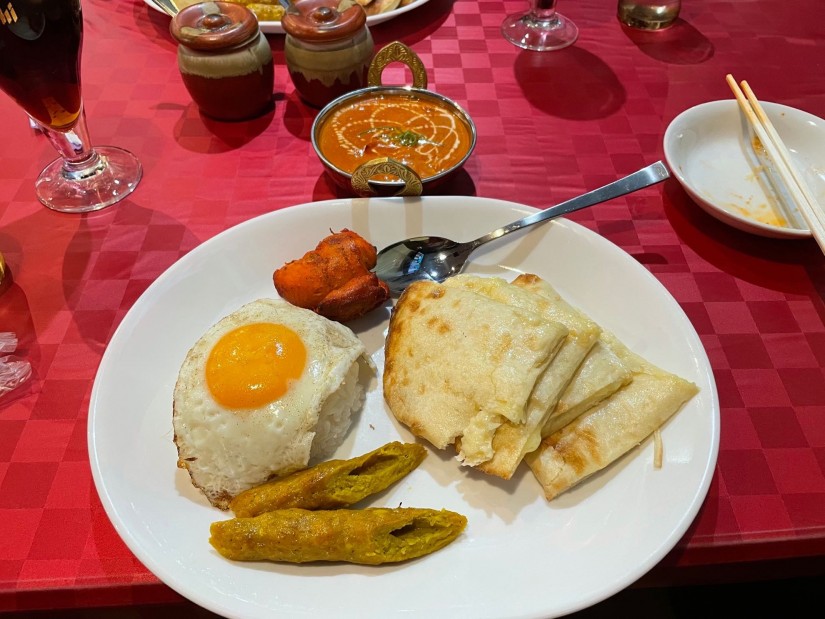 チーズナンセット・バターチキンカレー5辛 5辛