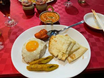 チーズナンセット・バターチキンカレー5辛 5辛