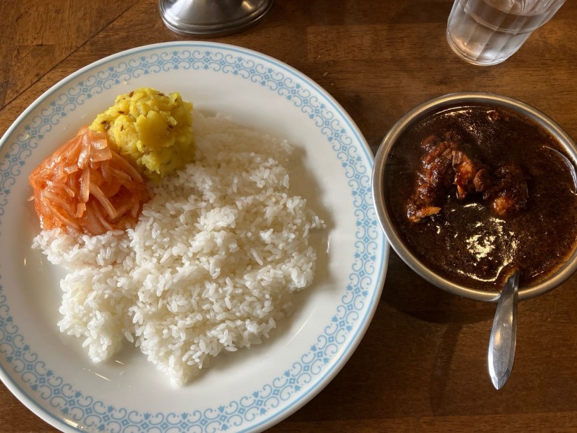 ガラムカレー、オニオンアチャール追加