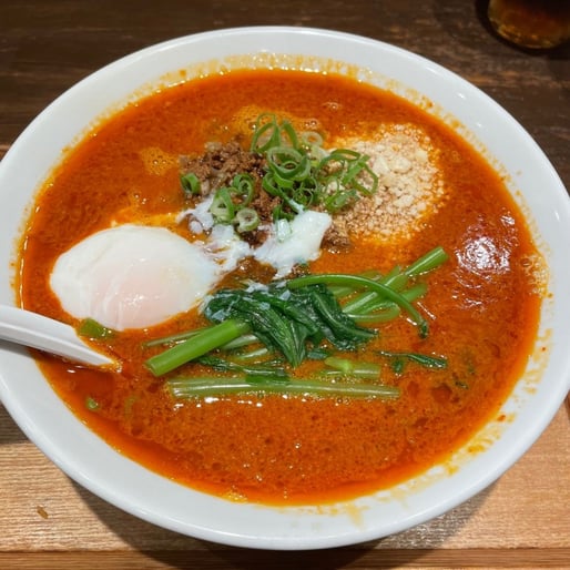 日式汁あり担々麺 辛さ10痺れ5