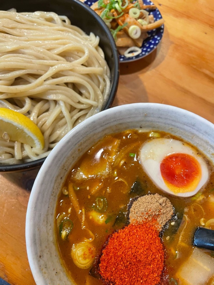 甘辛つけそば 普通,辛,大辛,激辛