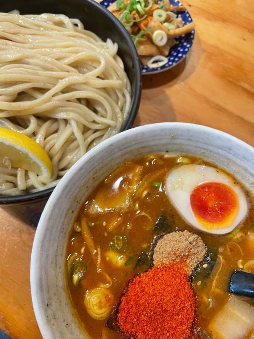 甘辛つけそば 普通,辛,大辛,激辛