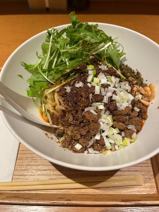 白胡麻　汁なし担々麺 辛め