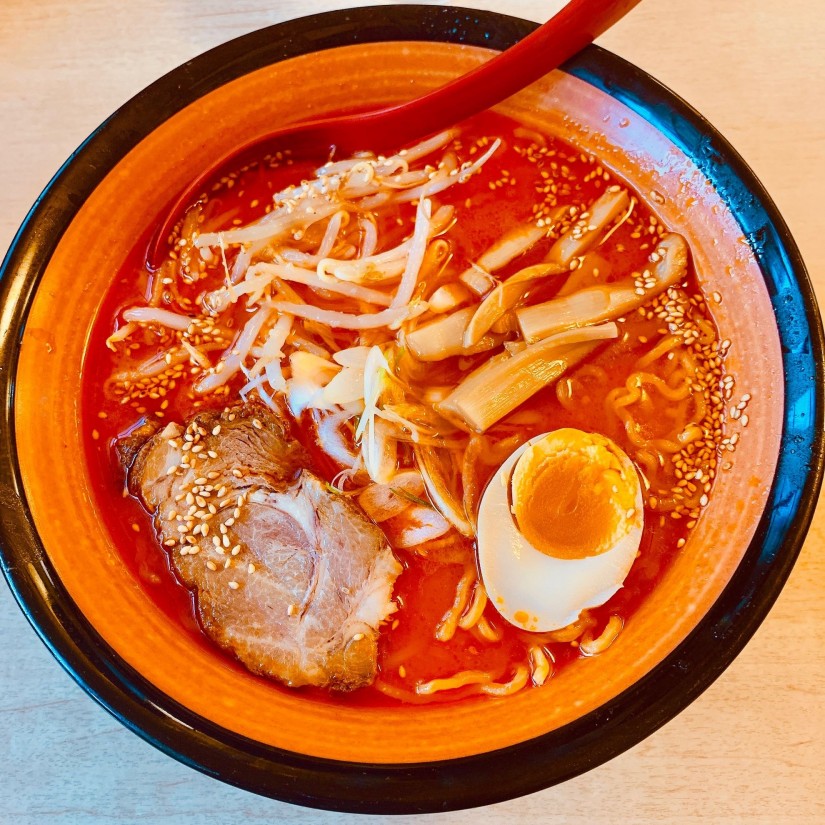 赤ラーメン 普通、中辛、紅、X麺