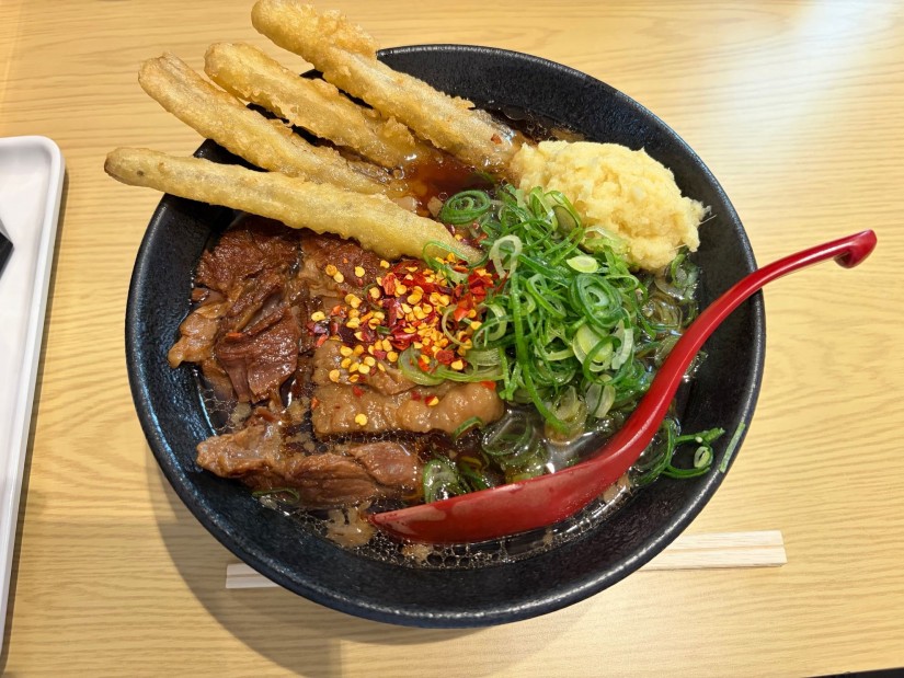 肉うどごぼ天トッピング