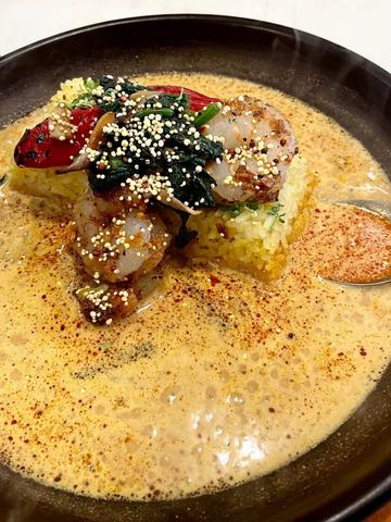 雑穀フライドガーリックシュリンプカレー 3辛