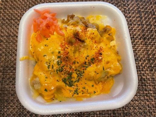 明太マヨチーズ牛丼